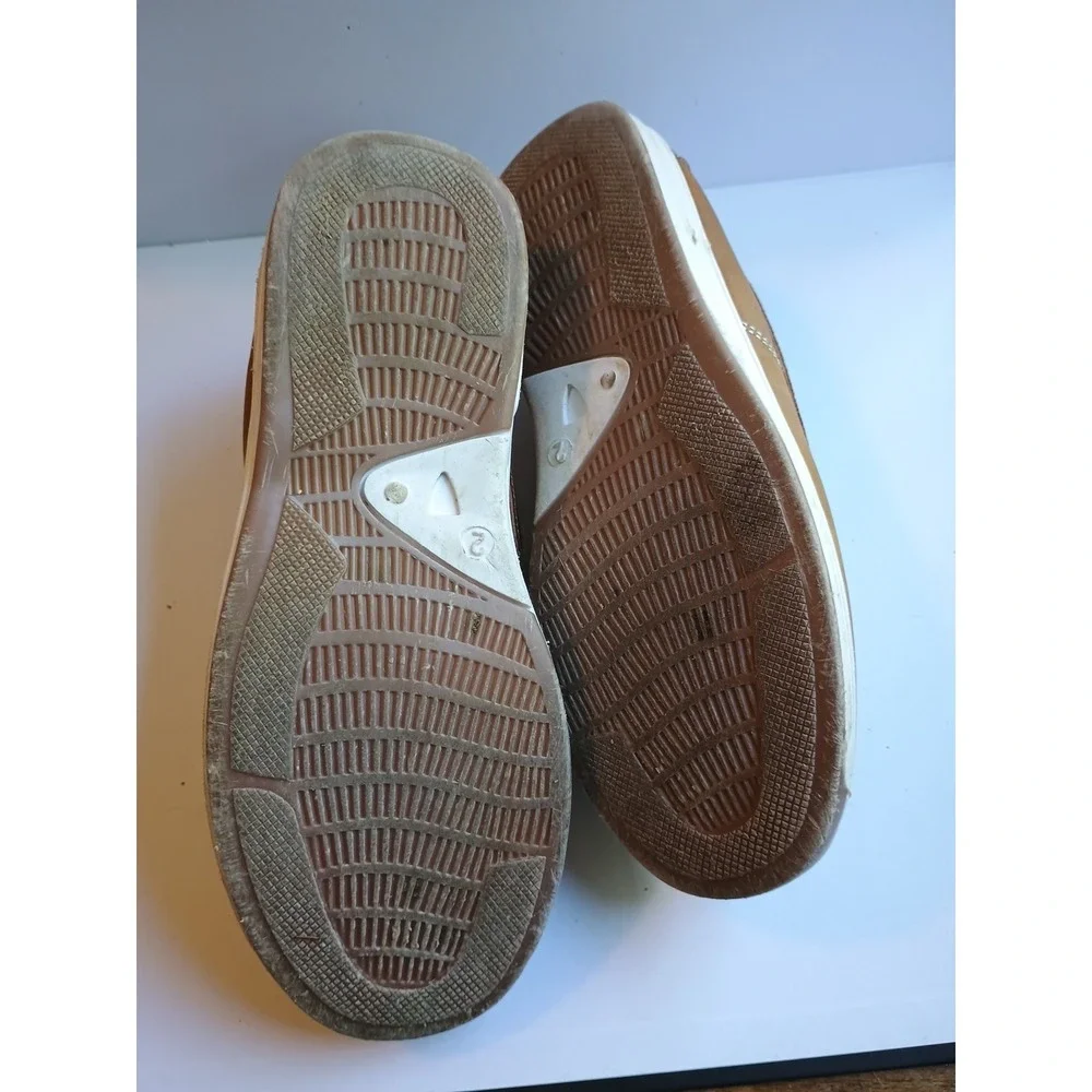 Mario Lopez SZ 2 Boys Youth Loafers Boat Shoes Brown Matte